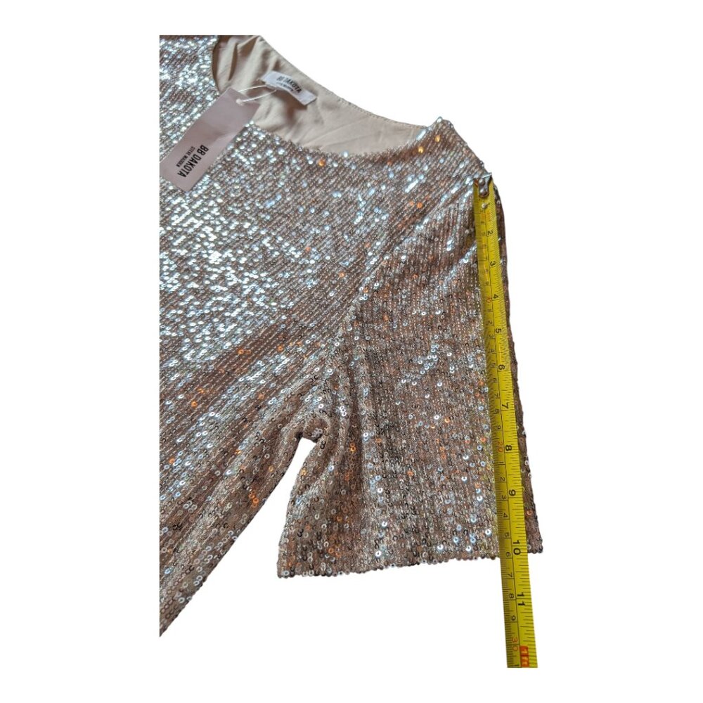 BB Dakota by Steve Madden | Silver Hit the Lights Sequin Shift Dress NWT | XL - Picture 13 of 14